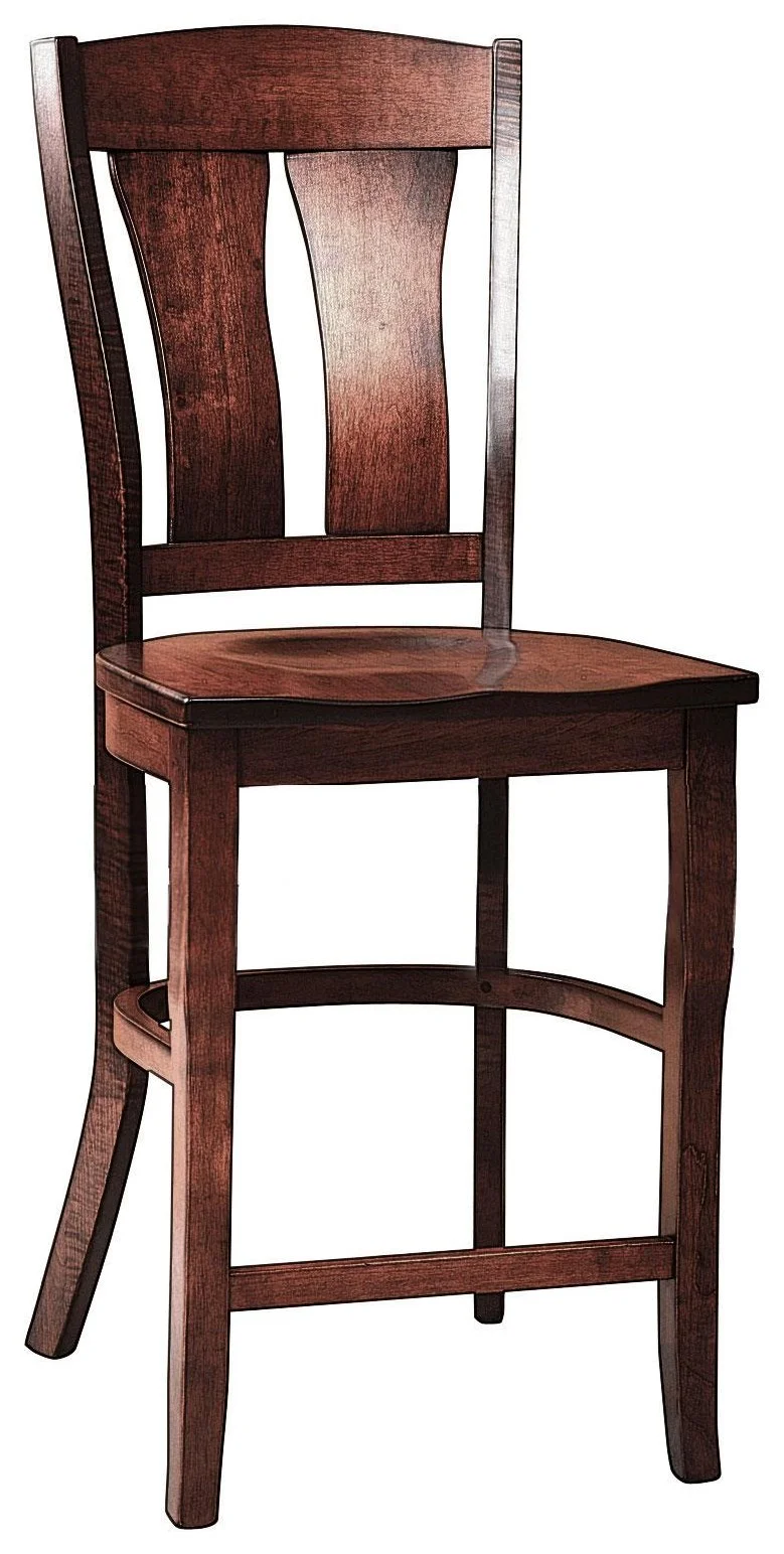 Wengerd Wood Products Omaha OmahaSS30 Customizable 30" Solid Wood Stationary Bar Stool